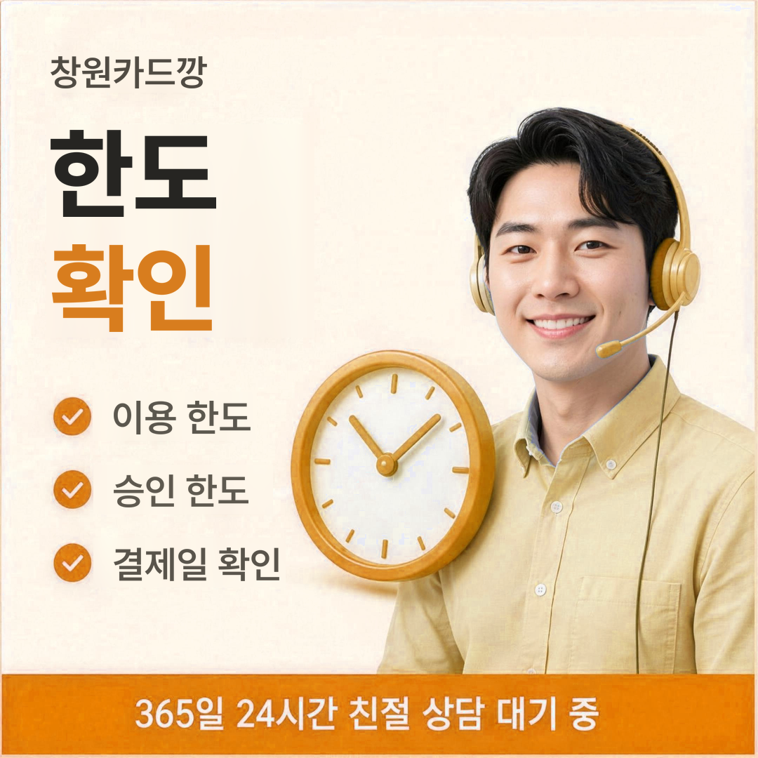 다음머니 창원카드깡 한도 확인 안내